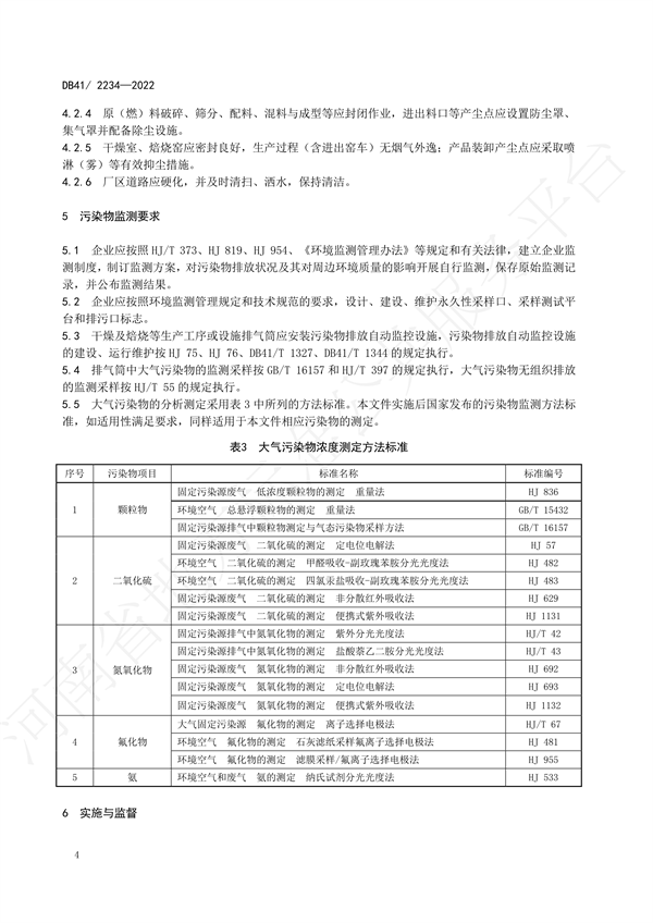 《磚瓦工業(yè)大氣污染物排放標準》